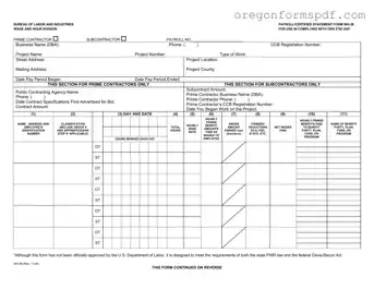 Free Oregon Payroll Wh 38 PDF Form